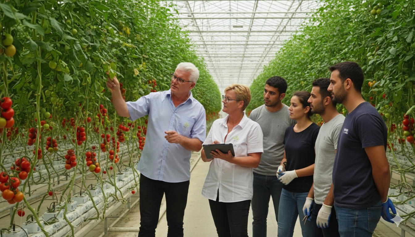 A professional and visually engaging illustration representing On site training and management